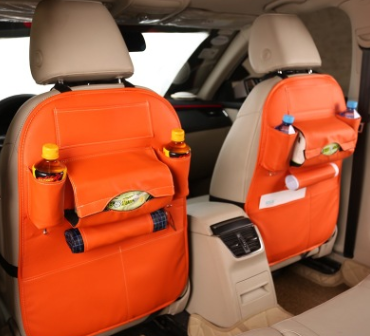 Car Seat Back Organizer Foldable Table Tray Bag