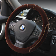 Load image into Gallery viewer, Car plush steering wheel cover